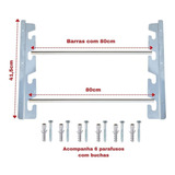 Suporte Para Churrasqueira Inox 80cm Para Grelhas E Espetos