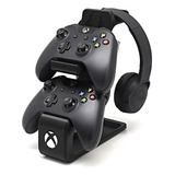 Suporte Para Dois Controles Xbox E Fone De Ouvido/headphone