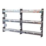 Suporte Para Espeto Suspenso Inox 59cm Grade Churrasqueira
