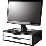 Suporte Para Monitor Com 2 Gavetas Preto / Branco Souza