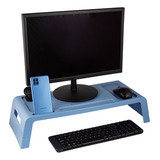 Suporte Para Monitor E Notebook Azul