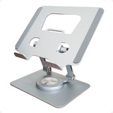Suporte Para Tablet De Mesa Em Metal E Base Giratória 360°