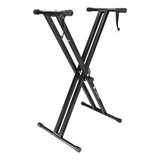 Suporte Para Teclado Pedestal Em X Duplo Apoio Suporte Lx-10