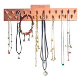 Suporte Parede Organizador Porta Colares Pulseira Rose Gold