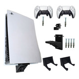 Suporte Parede Playstation 5 Fat Slim(console + 2 Controles)