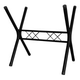 Suporte Pé De Mesa De Jantar Em Aço 1,20 Casa Cozinha Ql