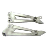 Suporte Pedaleira Bacalhau Ybr 125 Aluminio Polido Par