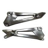 Suporte Pedaleira Bacalhau Ybr 125 Aluminio Polido Par
