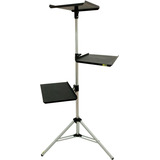 Suporte Pedestal Tripé Com 3 Bandejas Para Projetor Notebook