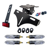 Suporte Placa Cbr Cb 650f 650 + 04 Pisca Setas