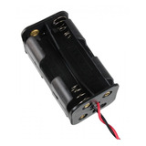 Suporte Porta 4 Pilhas Aa Com Rabicho 4 Slots - Para Projeto