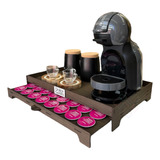 Suporte Porta 40 Cápsulas E Bandeja Mdf Café Dolce Gusto +nf