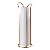 Suporte Porta Copos De Água 200ml Rosé Gold 1148rg Future