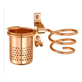 Suporte Porta Secador De Cabelo Parede Fixa Sem Furo Ouro 1