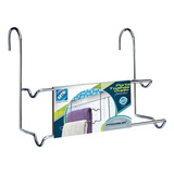 Suporte Porta Toalha Em Aço Cromado Duplo Encaixe Box 1243