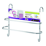 Suporte Porta Toalha Toalheiro Duplo Encaixe P/ Box Banheiro