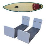 Suporte Rack Organizador Prancha Surf Com Parafusos Branco