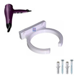 Suporte Secador De Cabelo Universal De Parede+parafusos