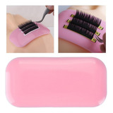 Suporte Silicone P/ Testa Reutilizável Adesivo Porta Cílios Cor Rosa - G