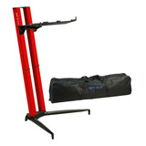 Suporte Stay Piano 1200/01 Vermelho Com Capa