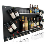 Suporte Taças Vinhos Parede Adega Decoração 100% Mdf Moderno