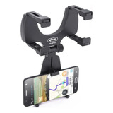 Suporte Universal P/ Smartphone Fixa Retrovisor + Carregador