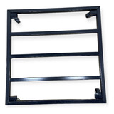 Suporte Vaso De Ferro Quadrado Para Piso 40x40 Na Cor Branco