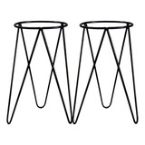 Suporte Vaso Tripe 30-30cm De Chão 21cm De Diametro Jardim
