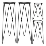 Suporte Vaso Tripe 30-45-60-60cm 18cm(d) Jardinagem Plantas
