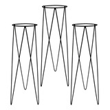 Suporte Vaso Tripé 80-80-80cm 21cm(d) Decoração Plantas