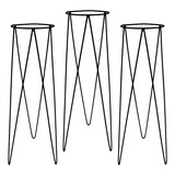 Suporte Vaso Tripe 80-80-80cm De Chão 30cm Diametro Jardim