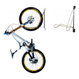 Suporte Vertical Móvel Para Bike De Fixar Parede Altmayer Cor Prateado