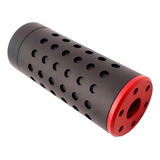 Supressor Silenciador Furado Airsoft 31x100mm Ros. Esq. Full