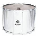 Surdo Axé Timbra 22 Pol X 40 Cm Em Alumínio E Pele De Napa