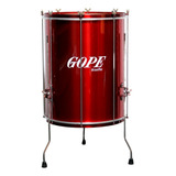 Surdo Gope 18 Pol. 60cm Alumínio Selfie Cereja Com Tripé