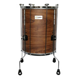 Surdo Imbuia Guetto 18 Pol. 60cm Pele Animal E 4 Pés Luen