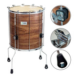 Surdo Luen 18 Pol. Imbuia Guetto 60cm Pele Animal E 4 Pés