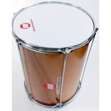 Surdo Surdão 18 X 60 Madeira Com Pele Leitosa + Maçaneta