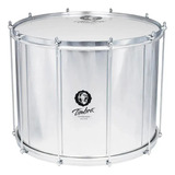 Surdo Timbra Axe 18x40 Aluminio Aro Cromado Pele Leitosa