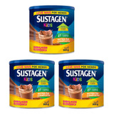Sustagen Kids Complemento Alimentar Infantil Chocolate Kit 3