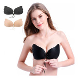 Sutiã Invisível Adesivo Levanta Aumenta Seios Silicone Nude