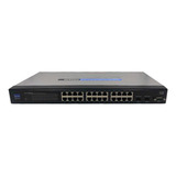 Switch Cisco Linksys Srw2024 24portas 10/100/1000 2 Port Sfp