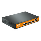 Switch De Rede Giga Suite 8 Portas Poe 2 Uplink 2 Sfp 10/100/1000