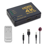 Switch Divisor Hdmi 3x1 Áudio E