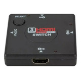 Switch Hd Hub Hdmi 1.4 Divisor 3 Portas Full 1080p