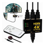Switch Hdmi 4k Control Remoto Ps3