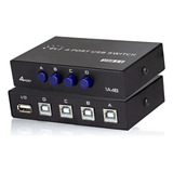 Switch Hub Switcher Abs 4 Port