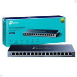 Switch Rede Gigabit 10 100 1000 Mbps 16p Tp-link Wifi Mesa
