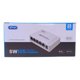 Switch Rj45 Com 5 Portas 10/100/1000 Mbps Super Velocidade