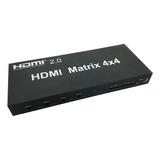 Switch Splitter Matrix 4x4 Hdmi 4k